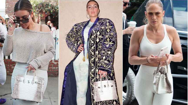 Kim Kardashian, Georgina Rodríguez i Jennifer López amb la bossa 