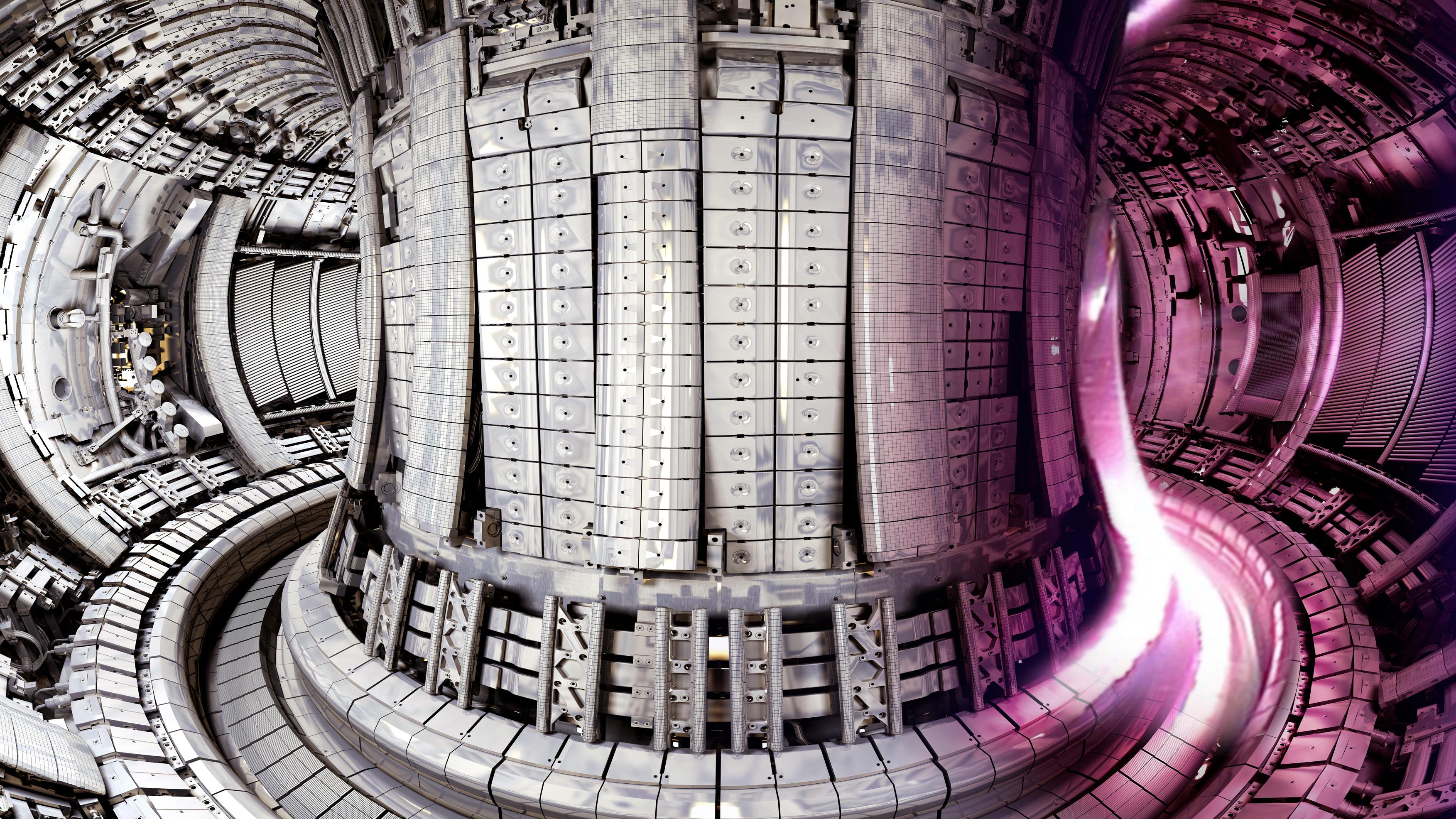Vídeo impactante desde el interior de un reactor nuclear cuando logra romper el récord de fusión