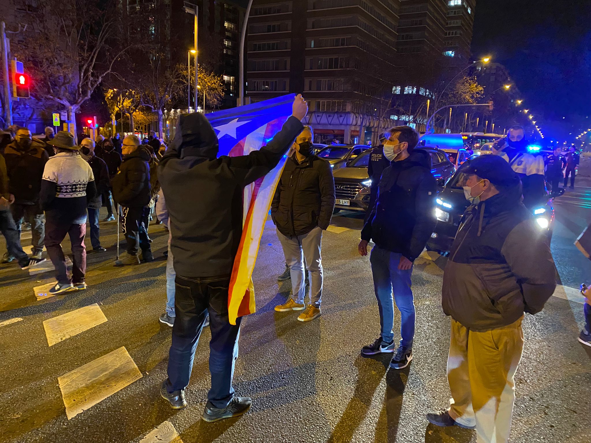 Manifestants tall meridiana - Guillem Ramos