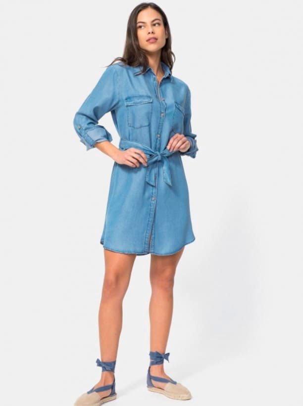 Vestido denim de Carrefour