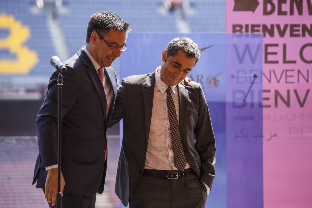 Ernesto Valverde y Bartomeu Sergi Alcàzar