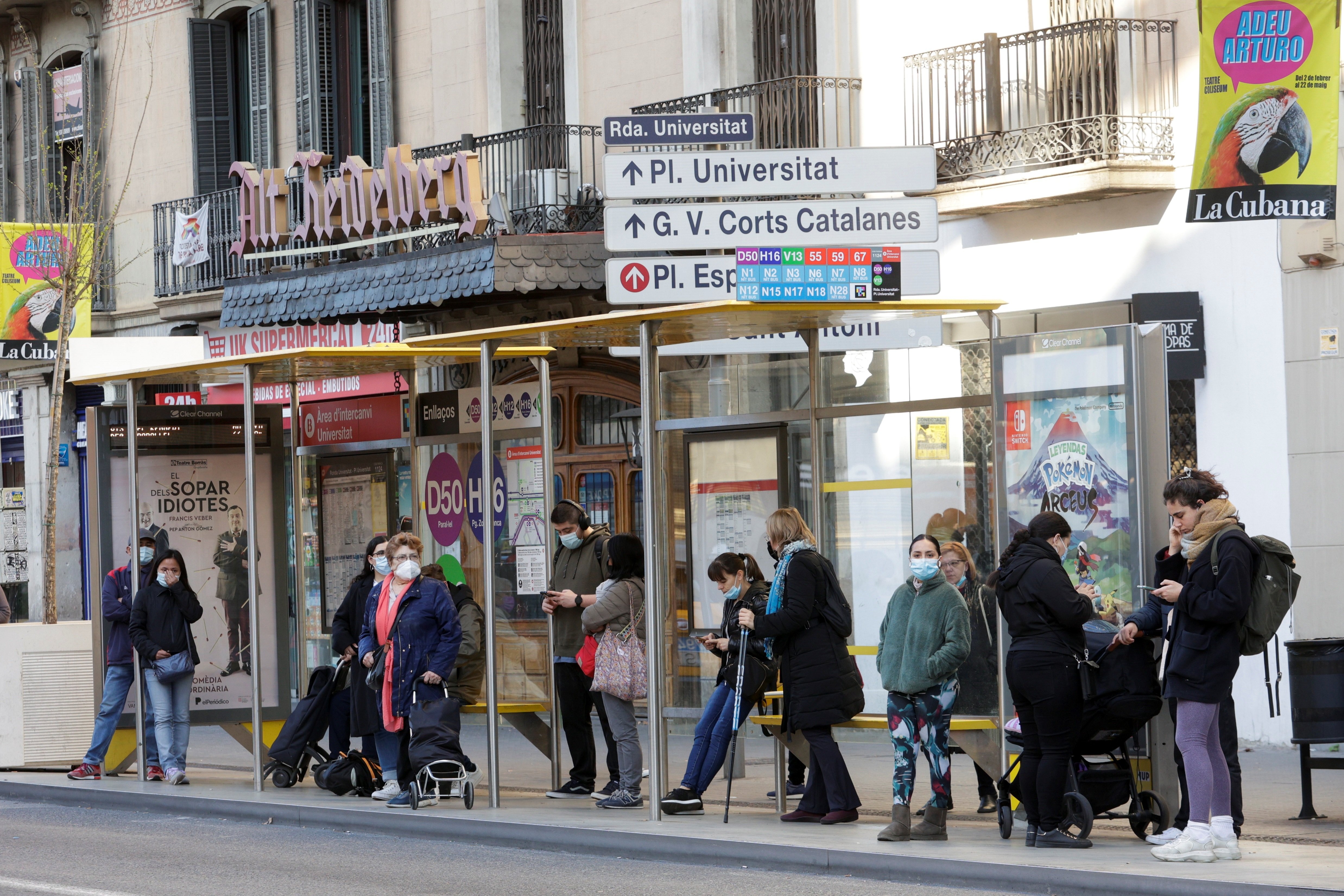 La red de buses ha funcionado al 63% durante una huelga sin incidentes