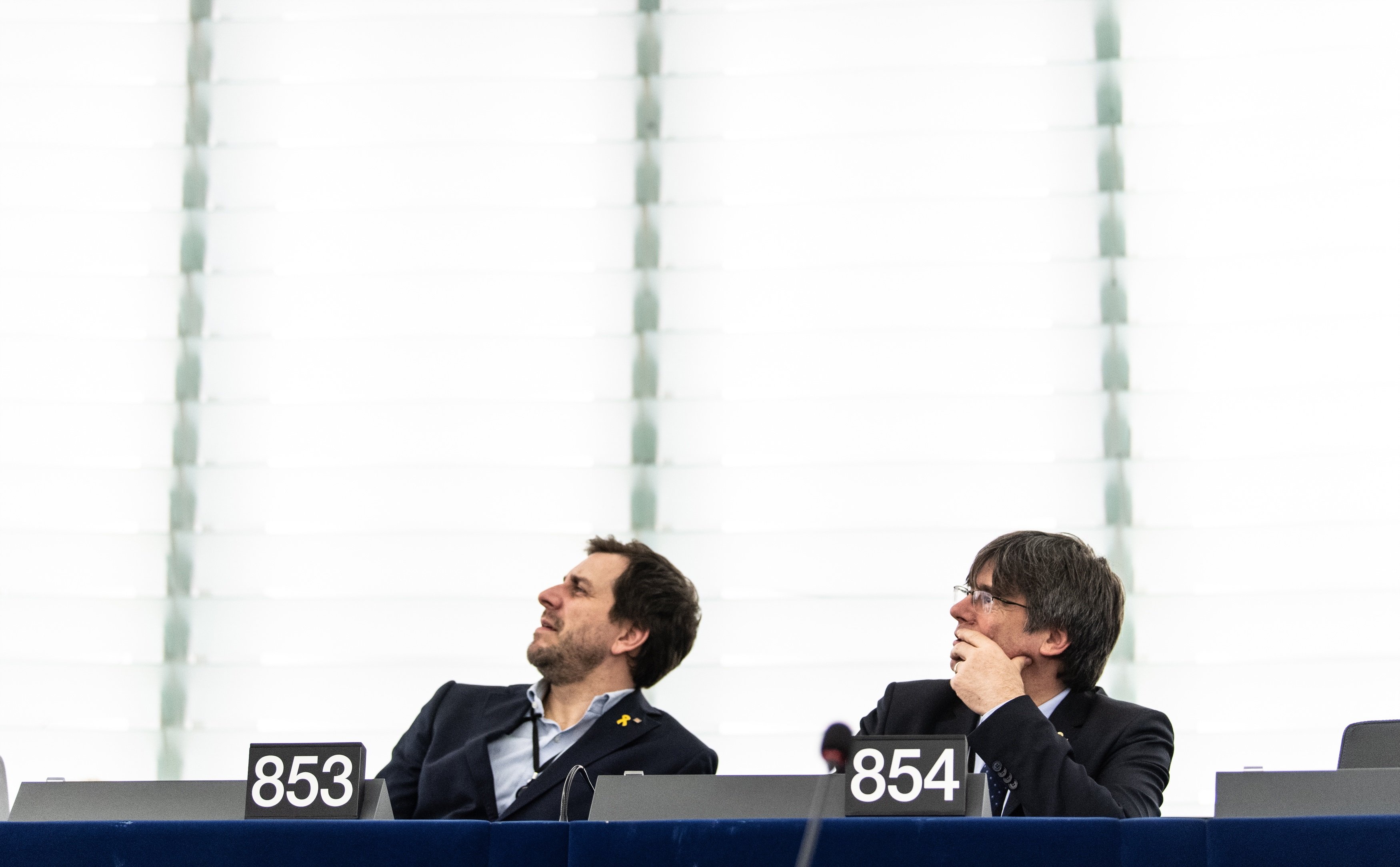 Puigdemont y Comín inauguran en Bruselas una exposición sobre las contribuciones de Catalunya a Europa
