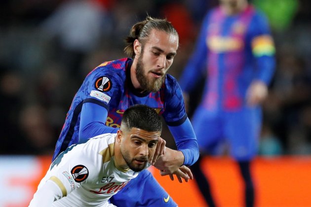 Mingueza Insigne Europa League Barça Napoles EFE Mingueza Insigne Europa League Barça Napoles EFE