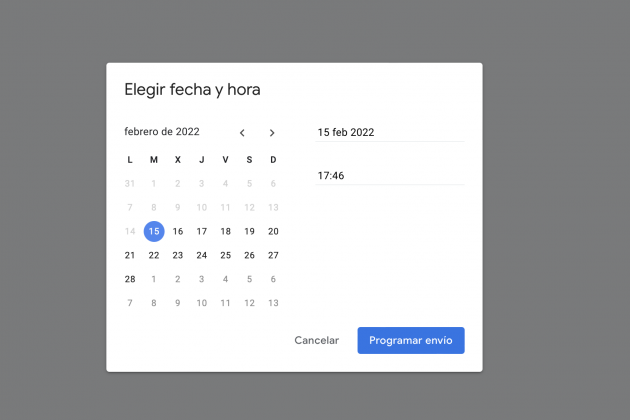 programar envio