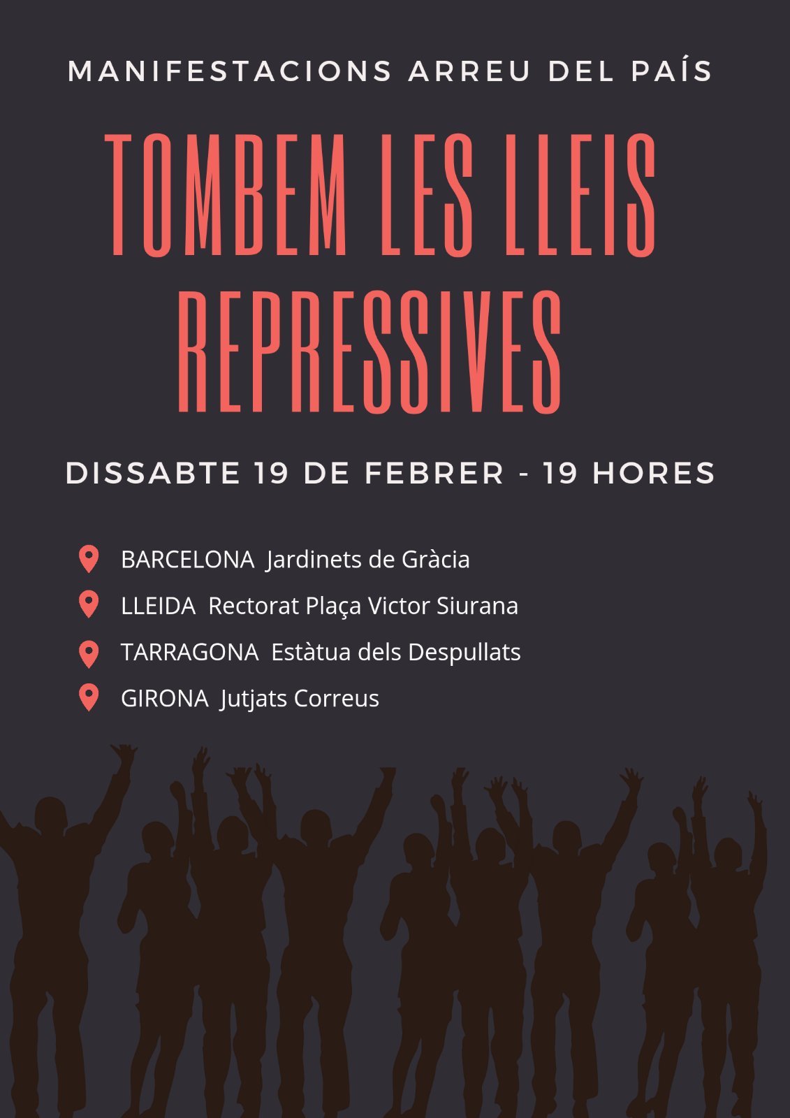 convocatoria manifestacio pablo hasel