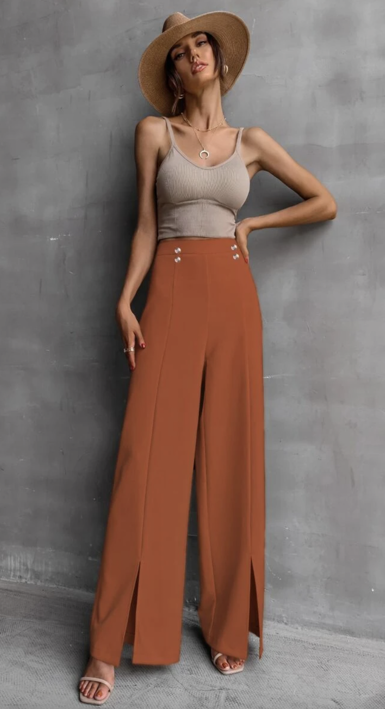 Pantalones wide leg 