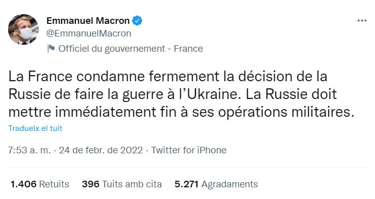 tuit macron