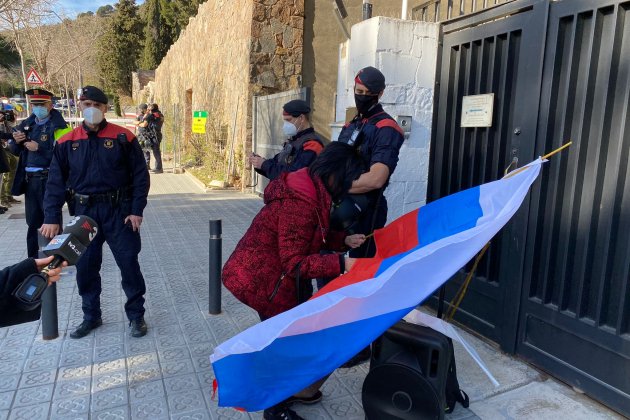 Rusos antiguerra consulado ruso Barcelona