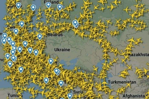 trafico aereo ucrania 