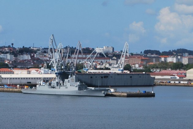 HMAS Adelaide (LHD 01) under construction Navantia Ferrol Spain wikimedia