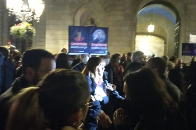 protesta contra despido trabajadores beteve plaza sant jaume - Jordi Palmer