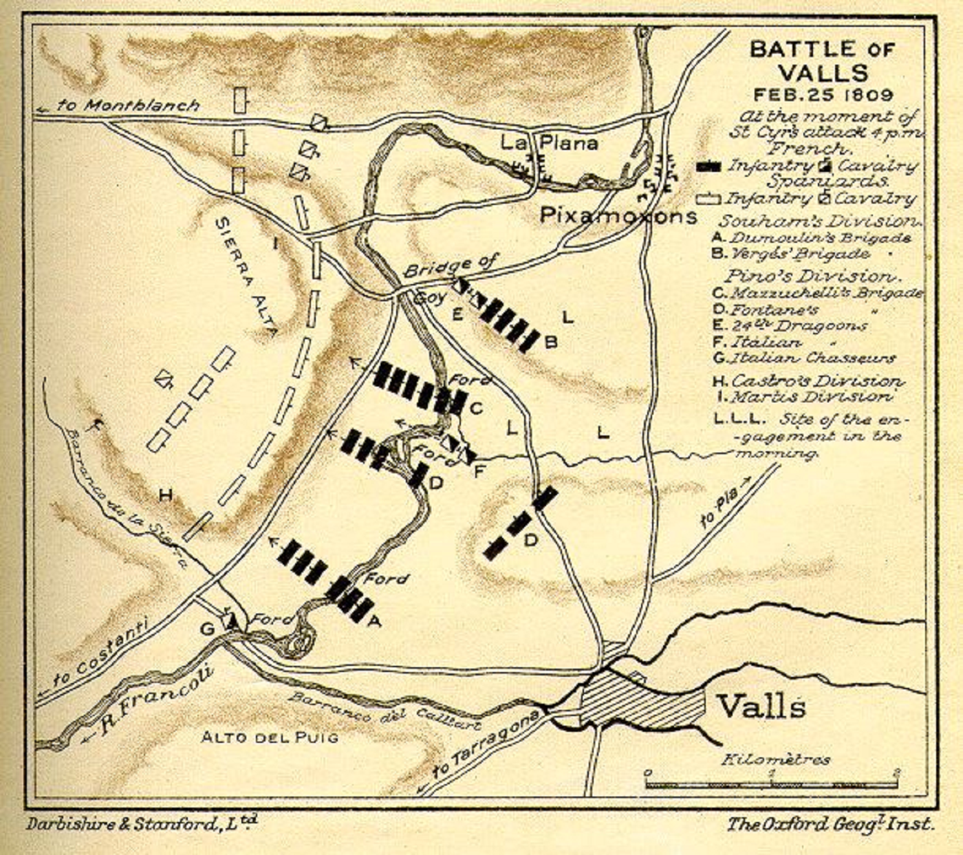 L'exèrcit bonapartista aixafa els rebels espanyols de la Catalunya interior L'exèrcit bonapartista aixafa els rebels espanyols de la Catalunya interior