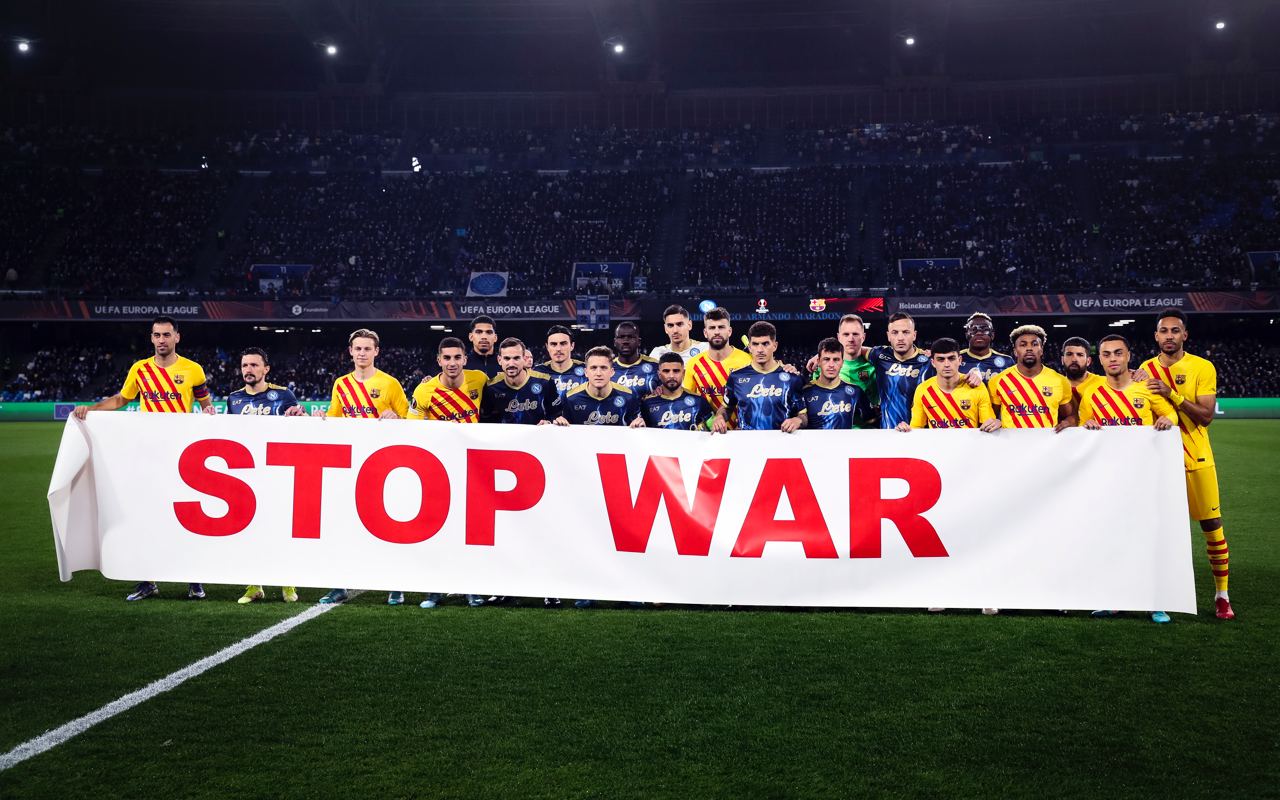 fc barcelona napoli stop war @fcb