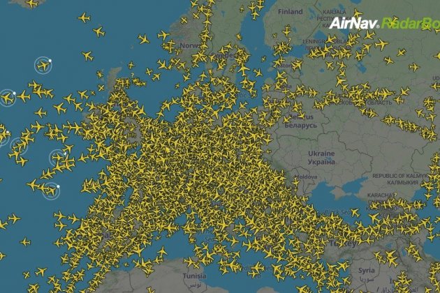 tráfico aéreo Ucrania 