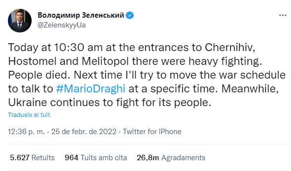 tuit zelensky