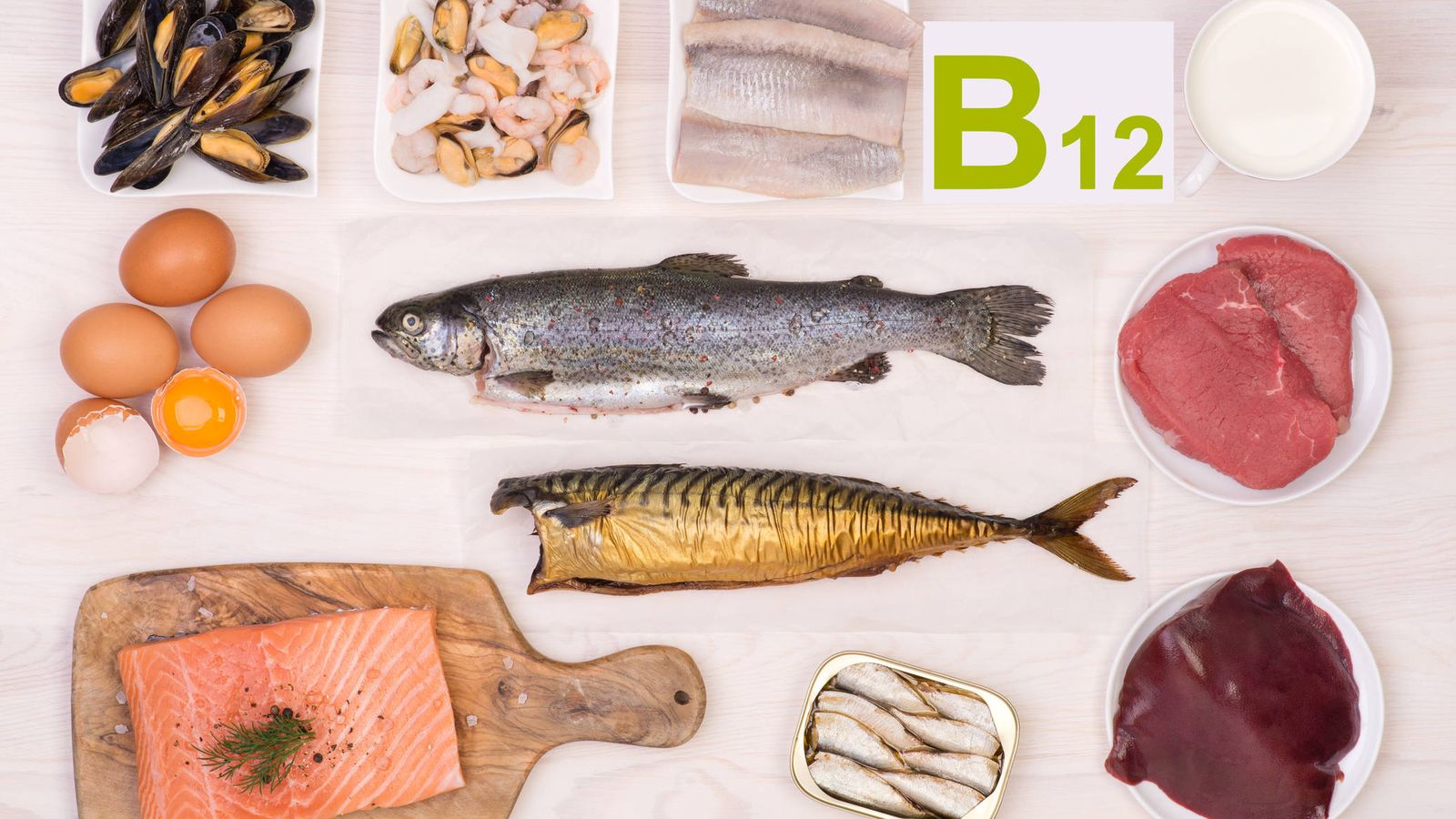 La vitamina B12, alimentos en los que la podemos encontrar y sus beneficios