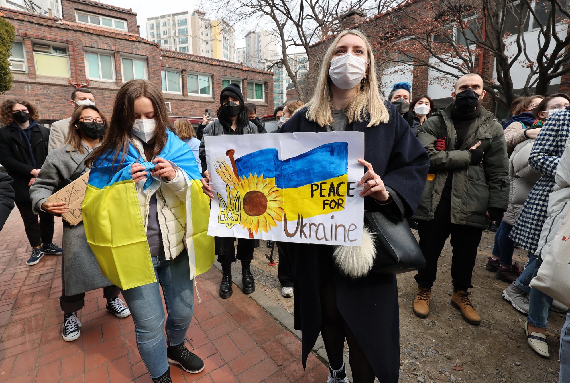 Protesta a Corea del Sud contra la invasió d'Ucraïna Efe