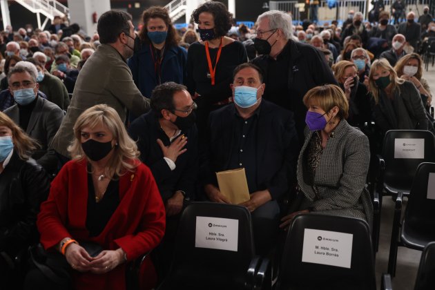 Violant Cervera Jordi Sànchez  Josep Rull Oriol Junqueras Carme Forcadell assemblea Òmnium Cultural Sergi Alcàzar