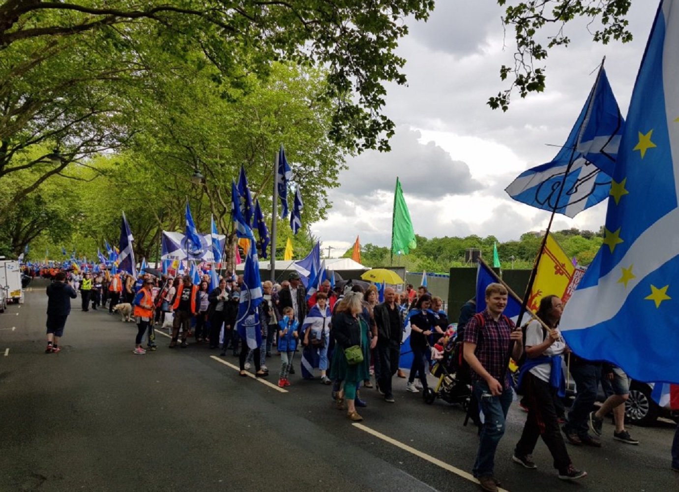Glasgow reclama la independencia de Escocia (y también hay esteladas)