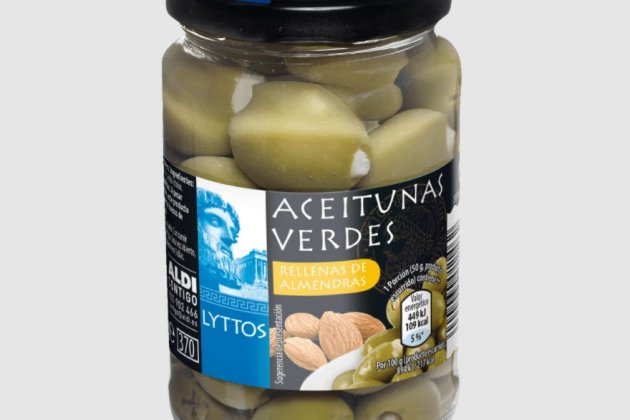 Aceitunas rellenas de almendra