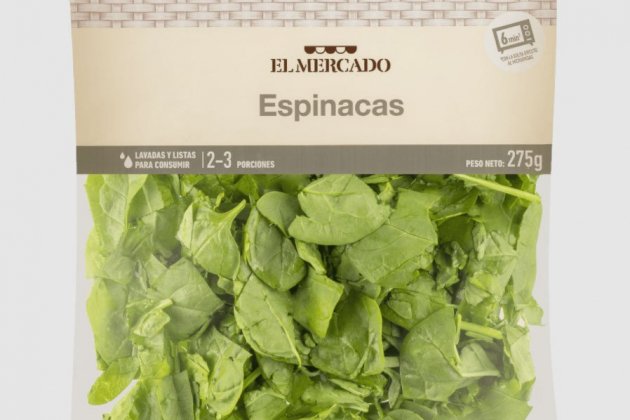 Espinacas troceadas a la venta en Aldi2