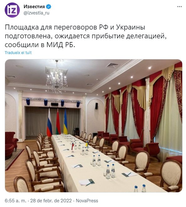 TUIT mesa negociación rusia ucraina