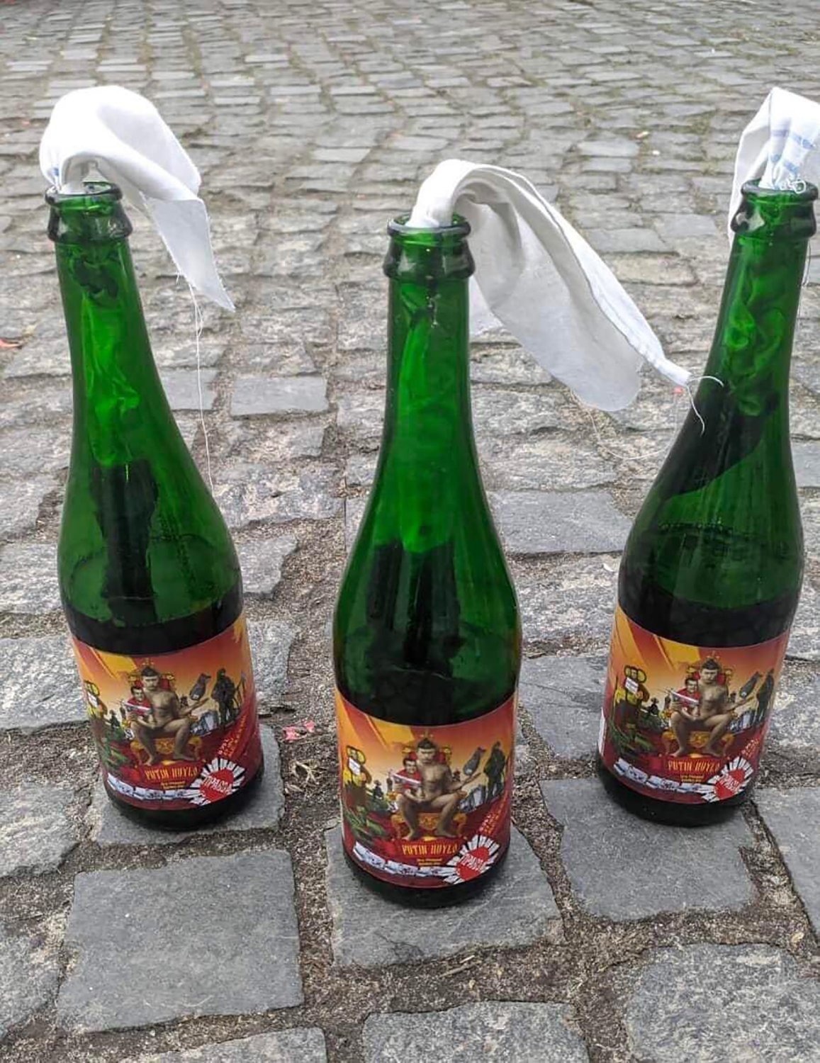 VÍDEO | Una cervecería de Ucrania detiene la producción y se pasa a los cócteles Molotov
