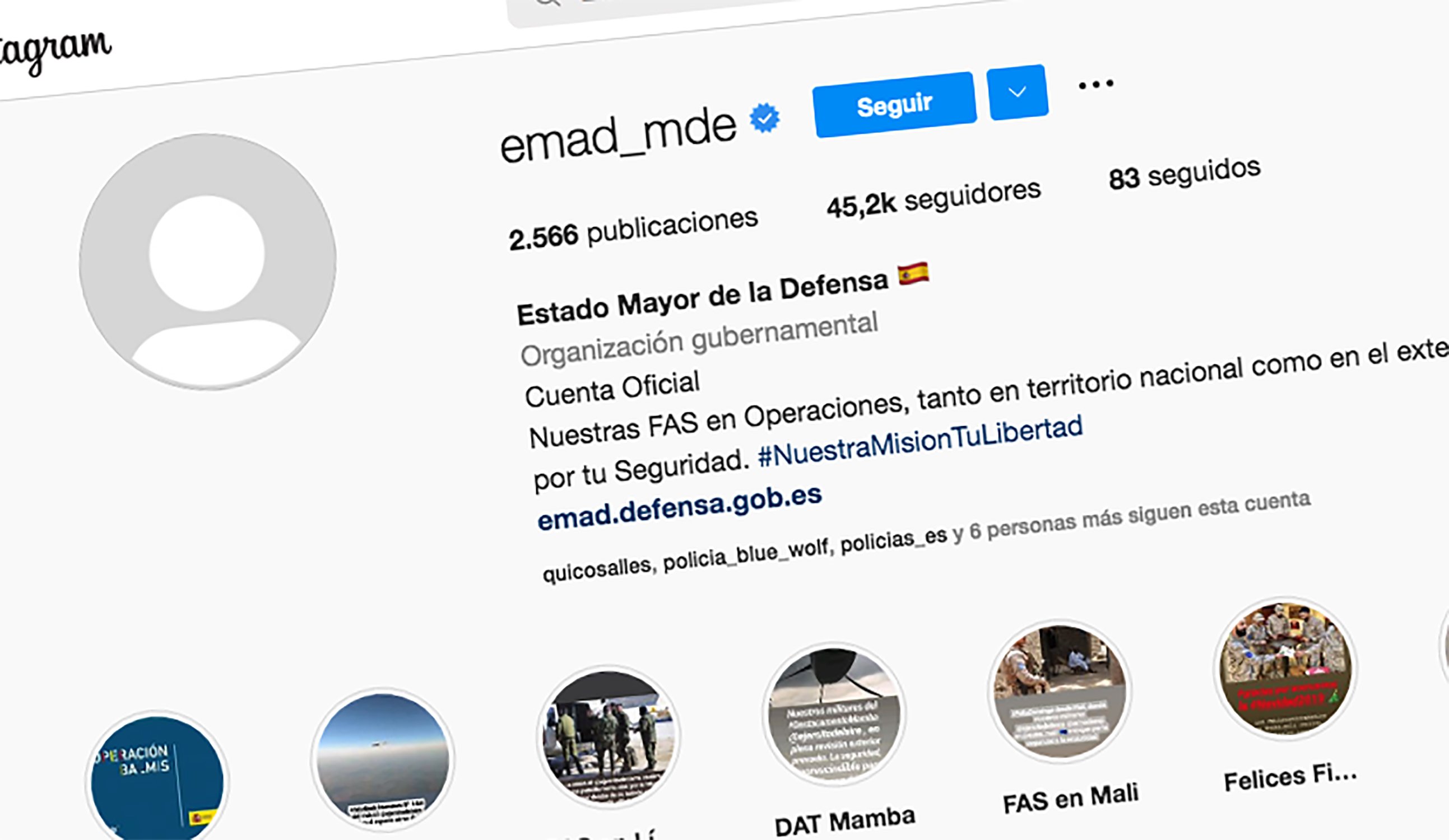 Cuelan mujeres desnudas en el perfil de Instagram del Estado Mayor del ejército español