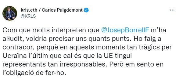 puigdemont tuit