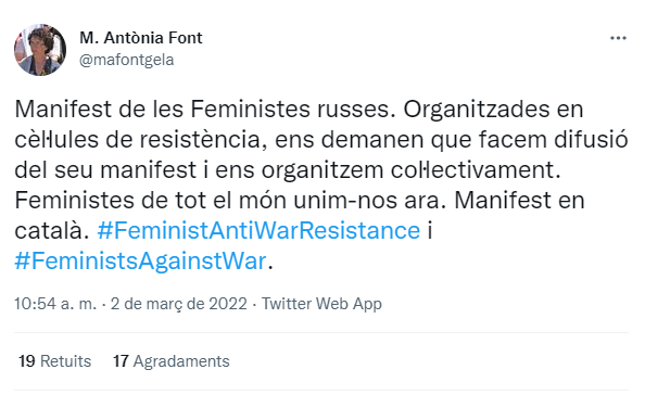 manifesto feministas rusas