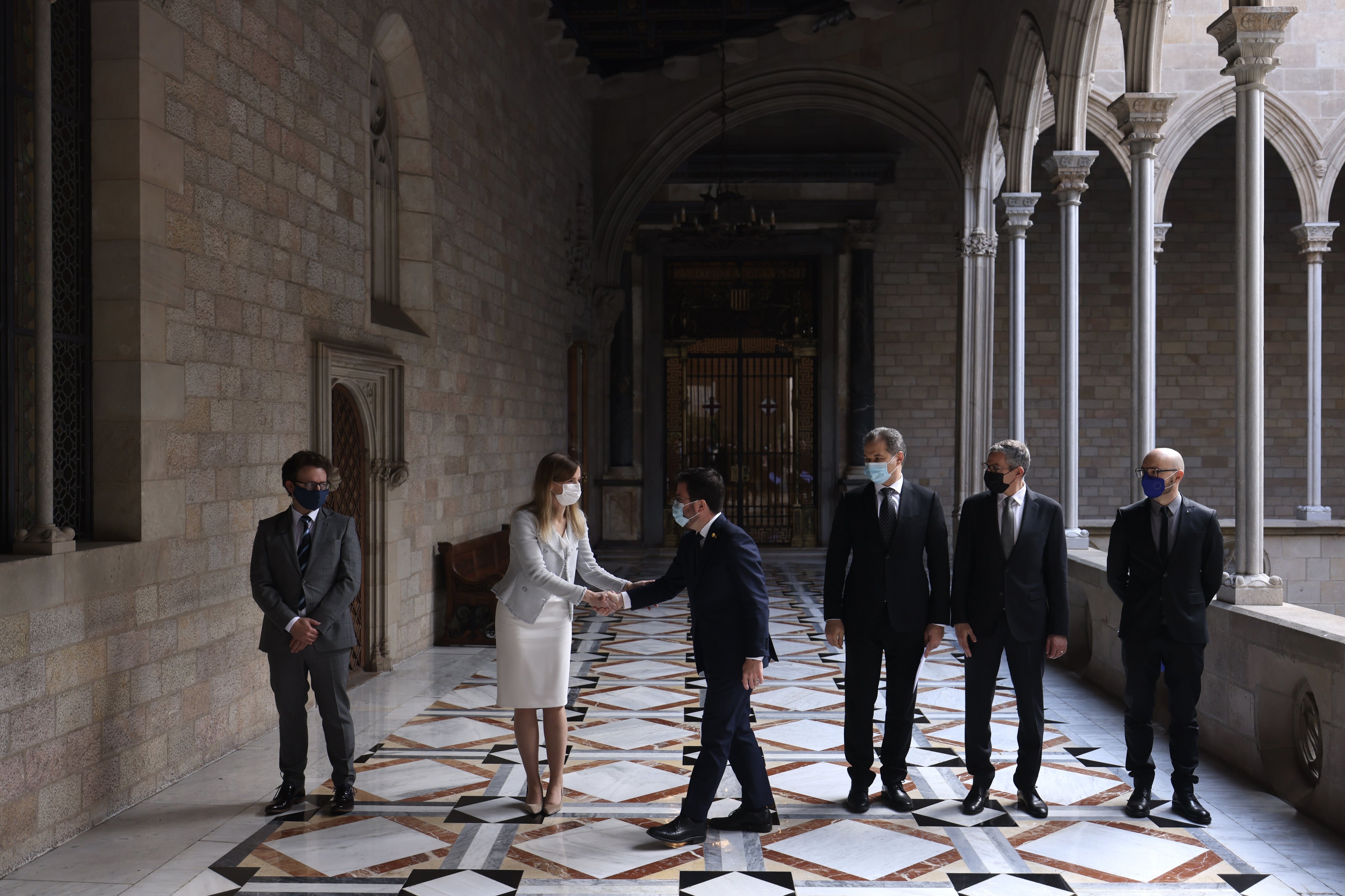 Alsina reunión consulados de Ucrania y todos los de la UE en un acto de rechazo al conflicto, Pere Aragonès - Sergi Alcàzar