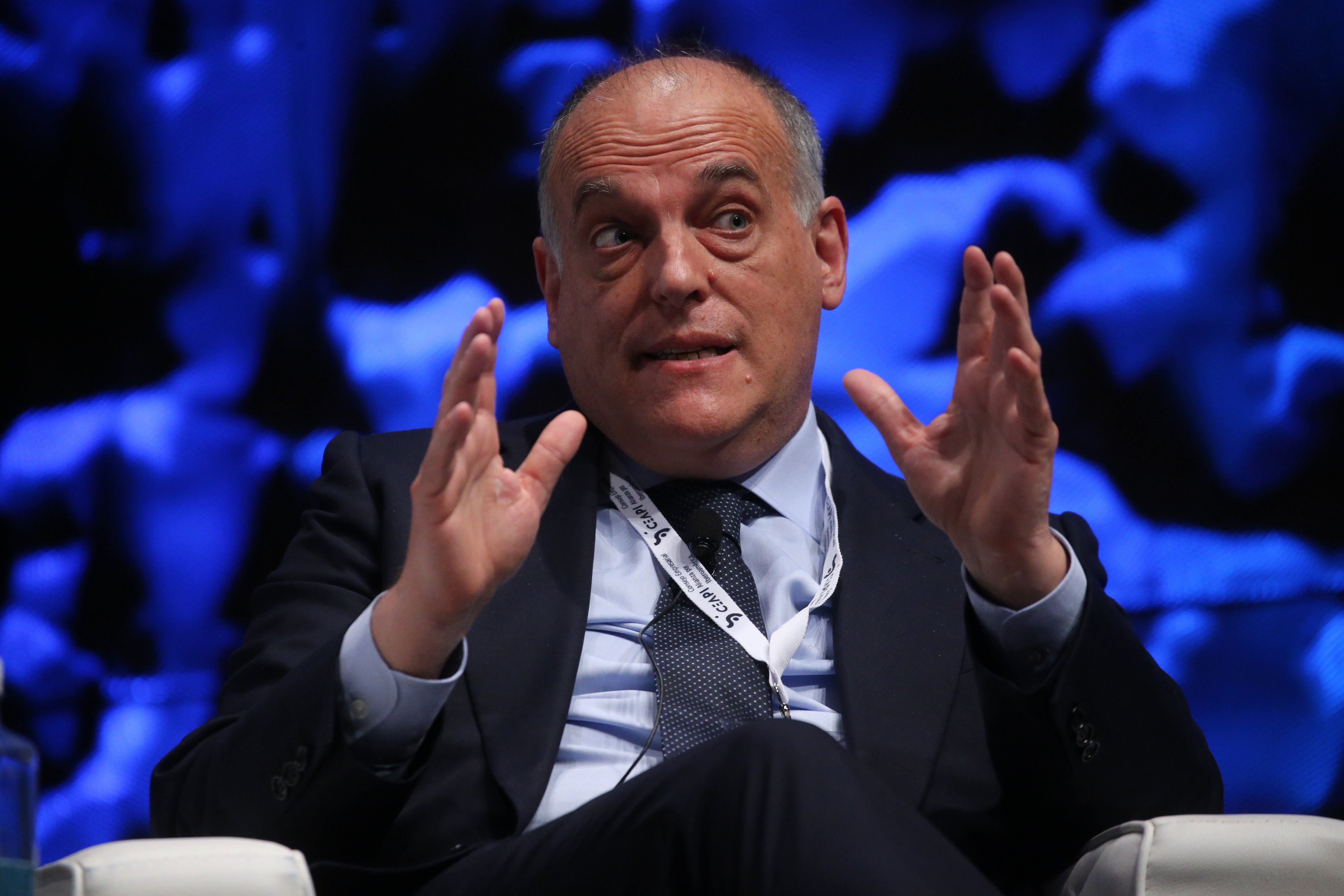 Javier Tebas alarga la guerra con el Barça y señala a Joan Laporta