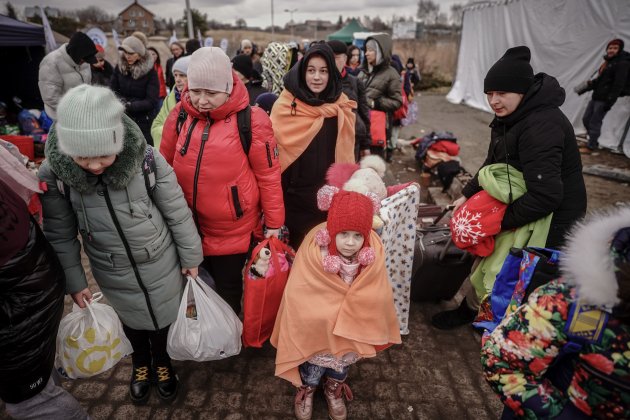 Refugiados ucranianos Medyka Europa Press