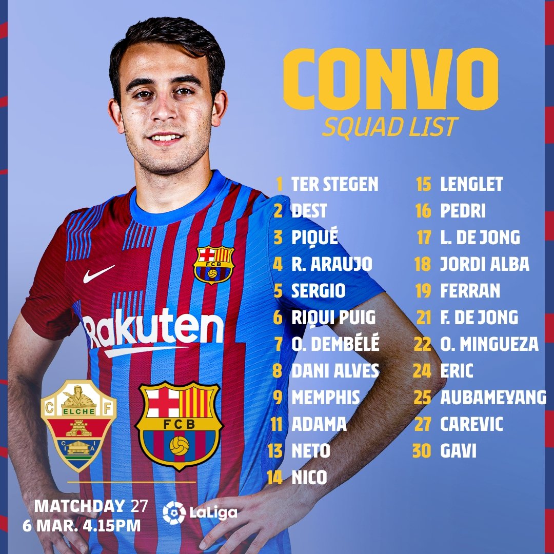 Convo Barça