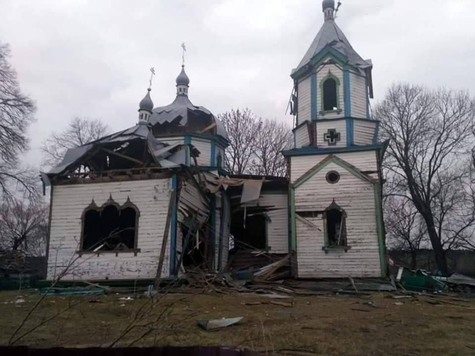 Iglesia destruida en Ucrania   Agencia Unian (Telegram)