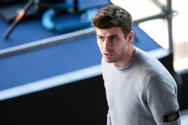 EuropaPress 4146689 gerard pique of fc barcelona is seen during press conference of sergio kun