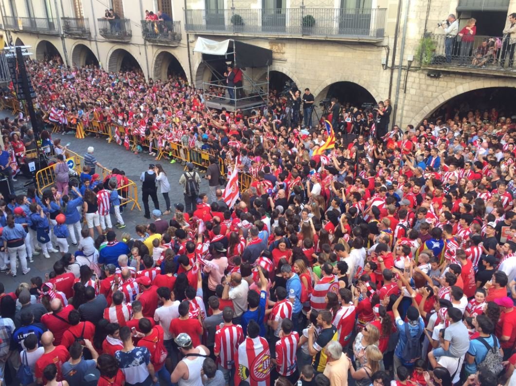 Girona celebra l'ascens a Primera