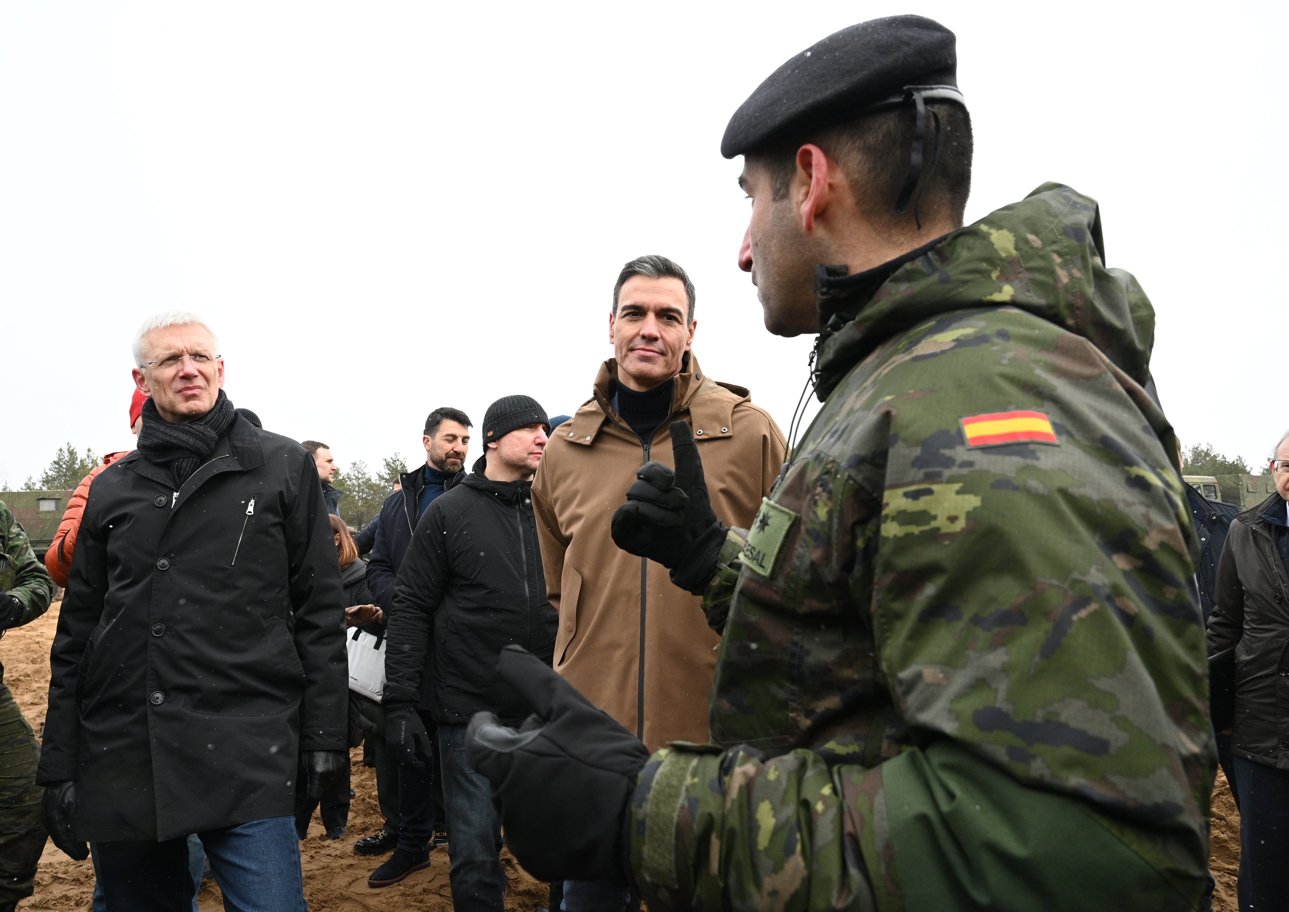 Sánchez, des de la frontera russa, amb l'OTAN: "Espanya farà el que hagi de fer"