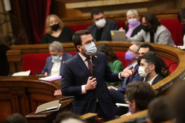 President de la Generalitat, Pere Aragonès, ple Parlament, sessió de control - Montse Giralt