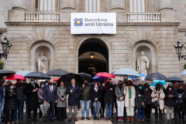 Ajuntament de Barcelona. Solidaritat Ucraina guerra EP