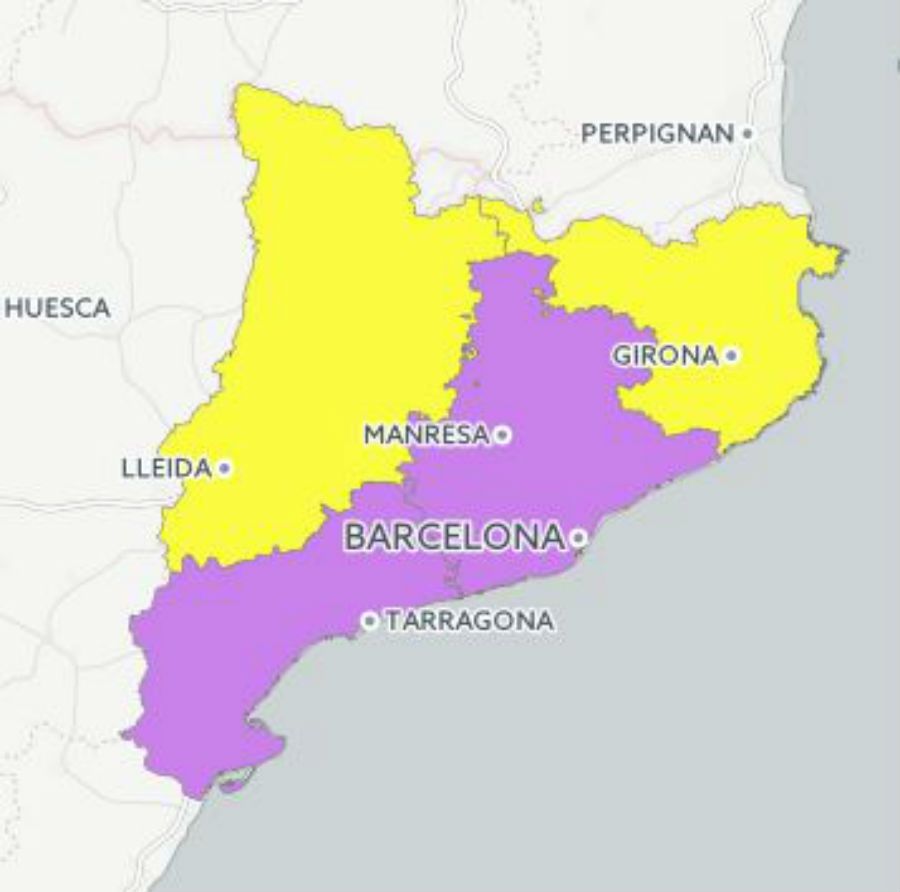 MAPA: El voto del 26-J en las cuatro circunscripciones catalanas