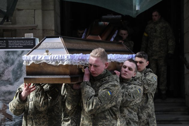 Funeral soldados ucranianos en Lviv, invasión rusia ucrania   Efe George Vitsaras