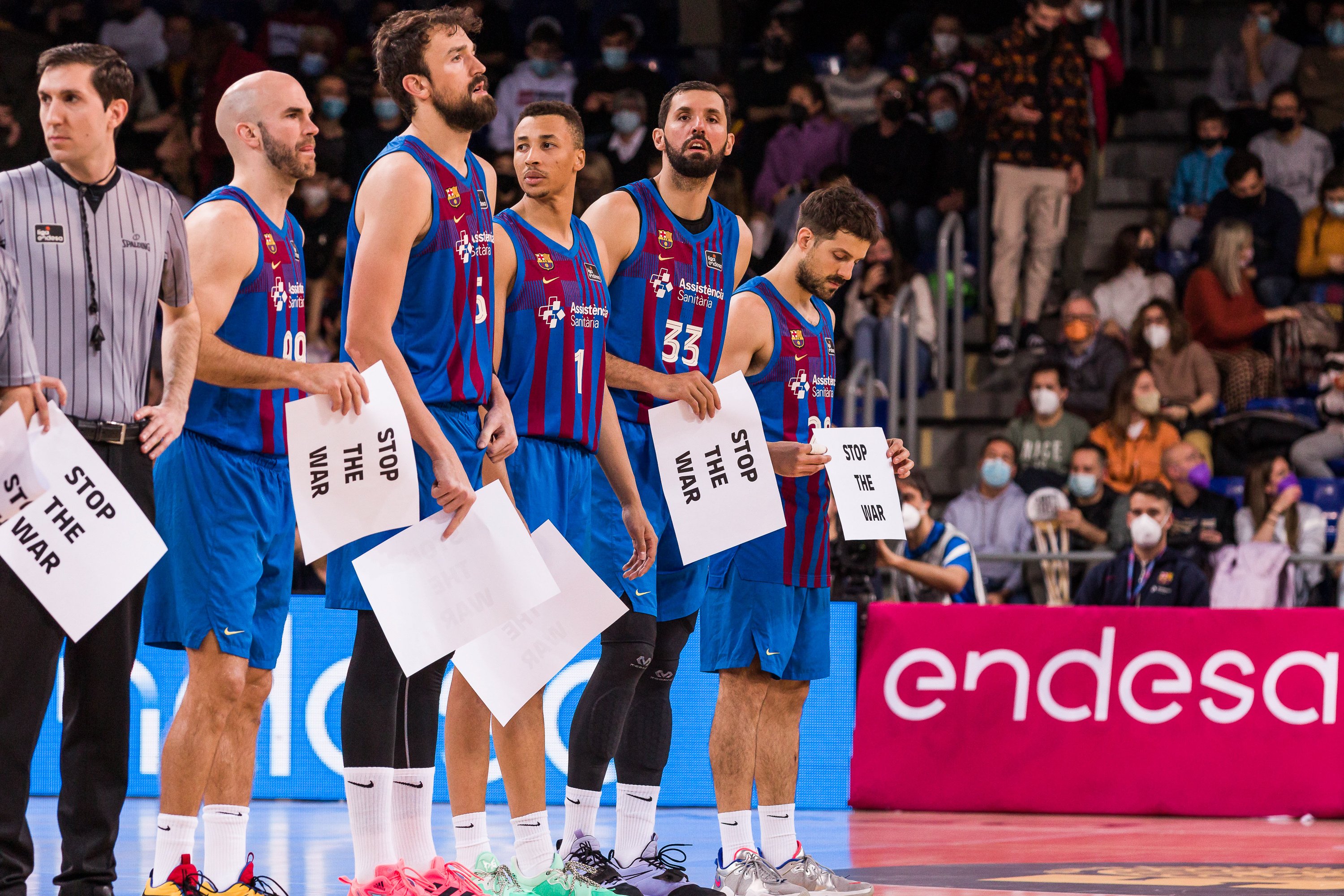 Barça y Zalgiris jugarán con gestos de apoyo a Ucrania en sus equipaciones