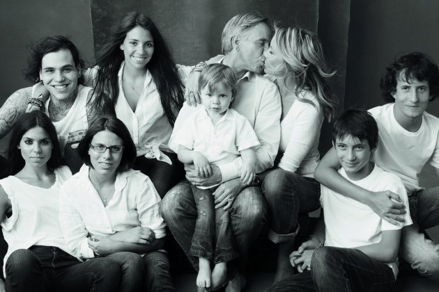 Tommy Hilfiger y sus hijos/ Agencia