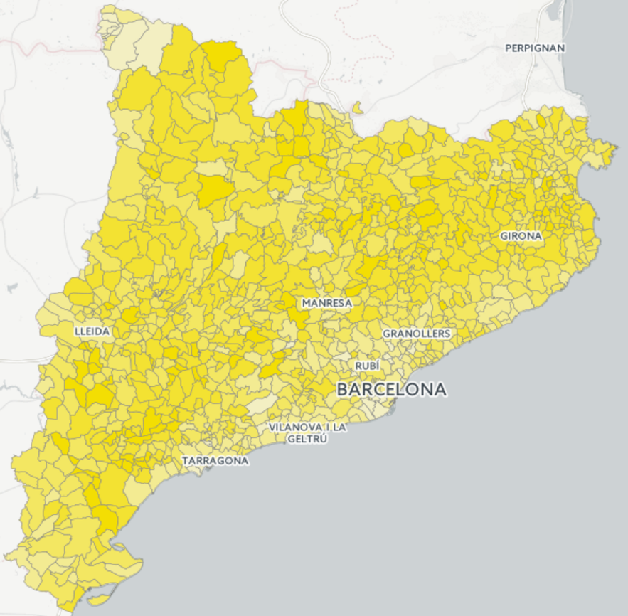 MAPA: El vot del 26-J d'ERC