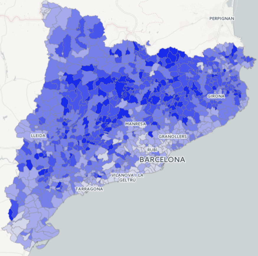 MAPA: El voto del 26-J de CDC