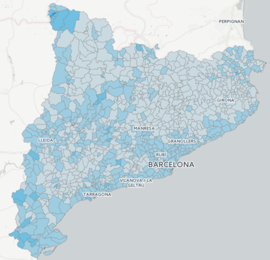 MAPA: El vot del 26-J del PP a Catalunya