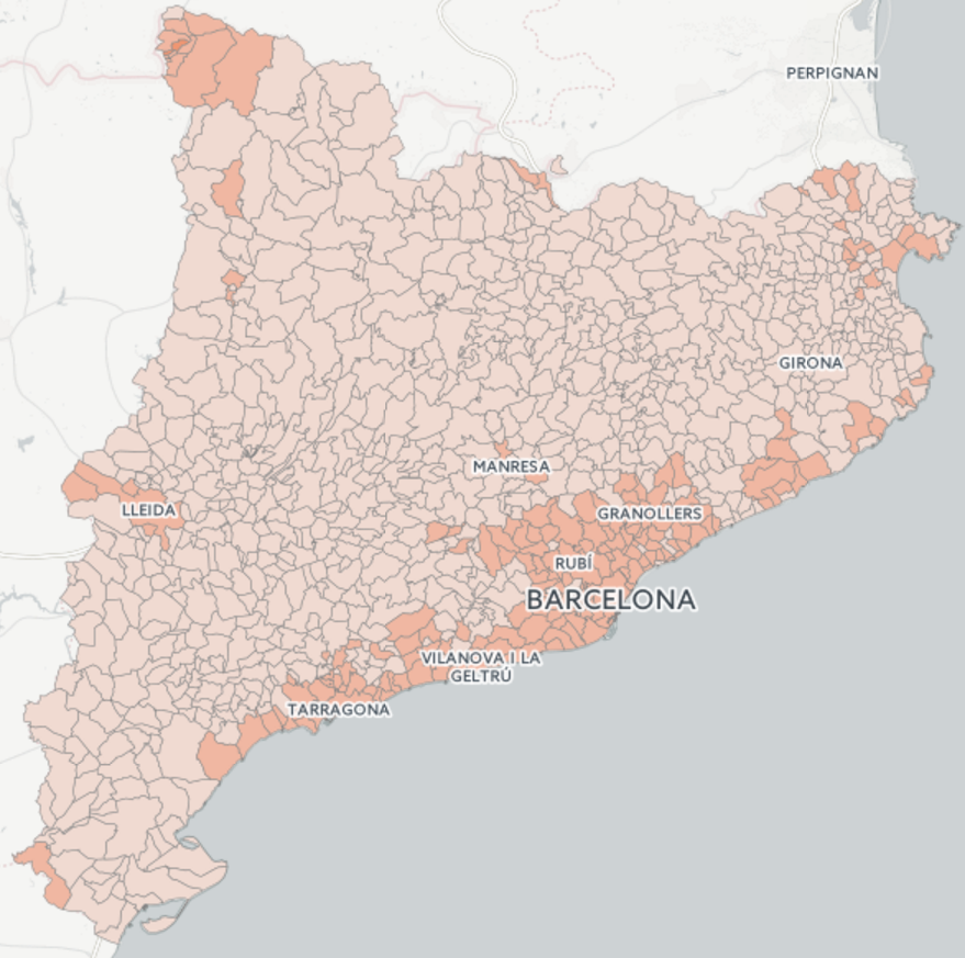 MAPA: El voto del 26-J de Ciudadanos en Catalunya