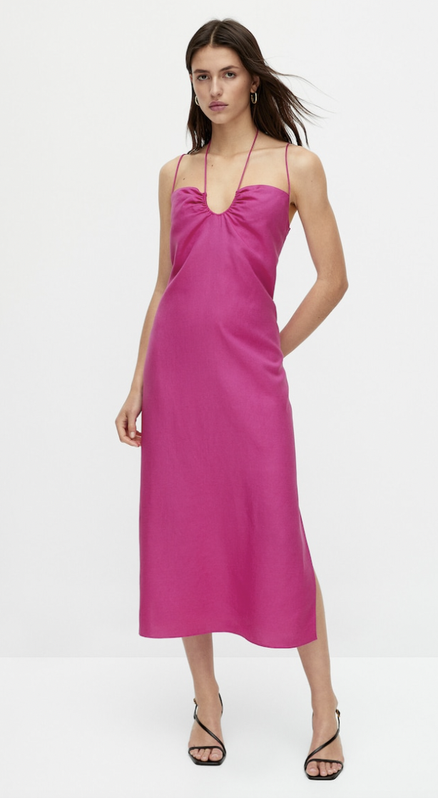 vestido de lino 